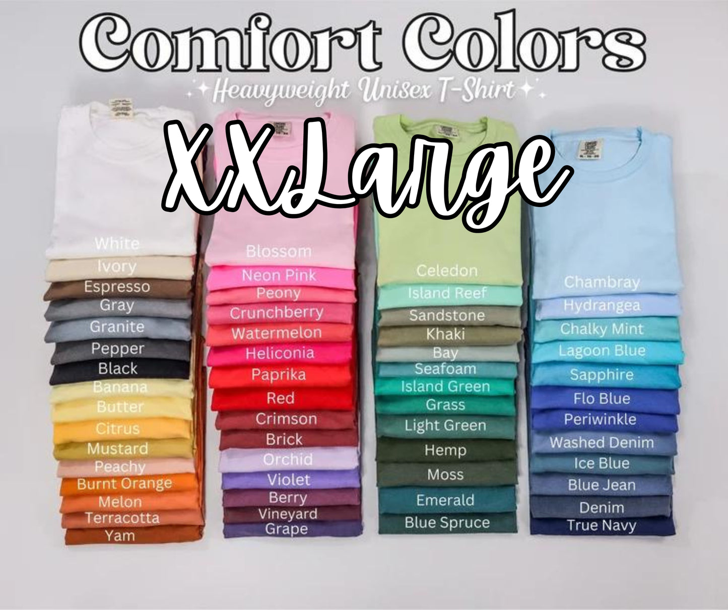 2XL - Comfort Colors Solid Tees