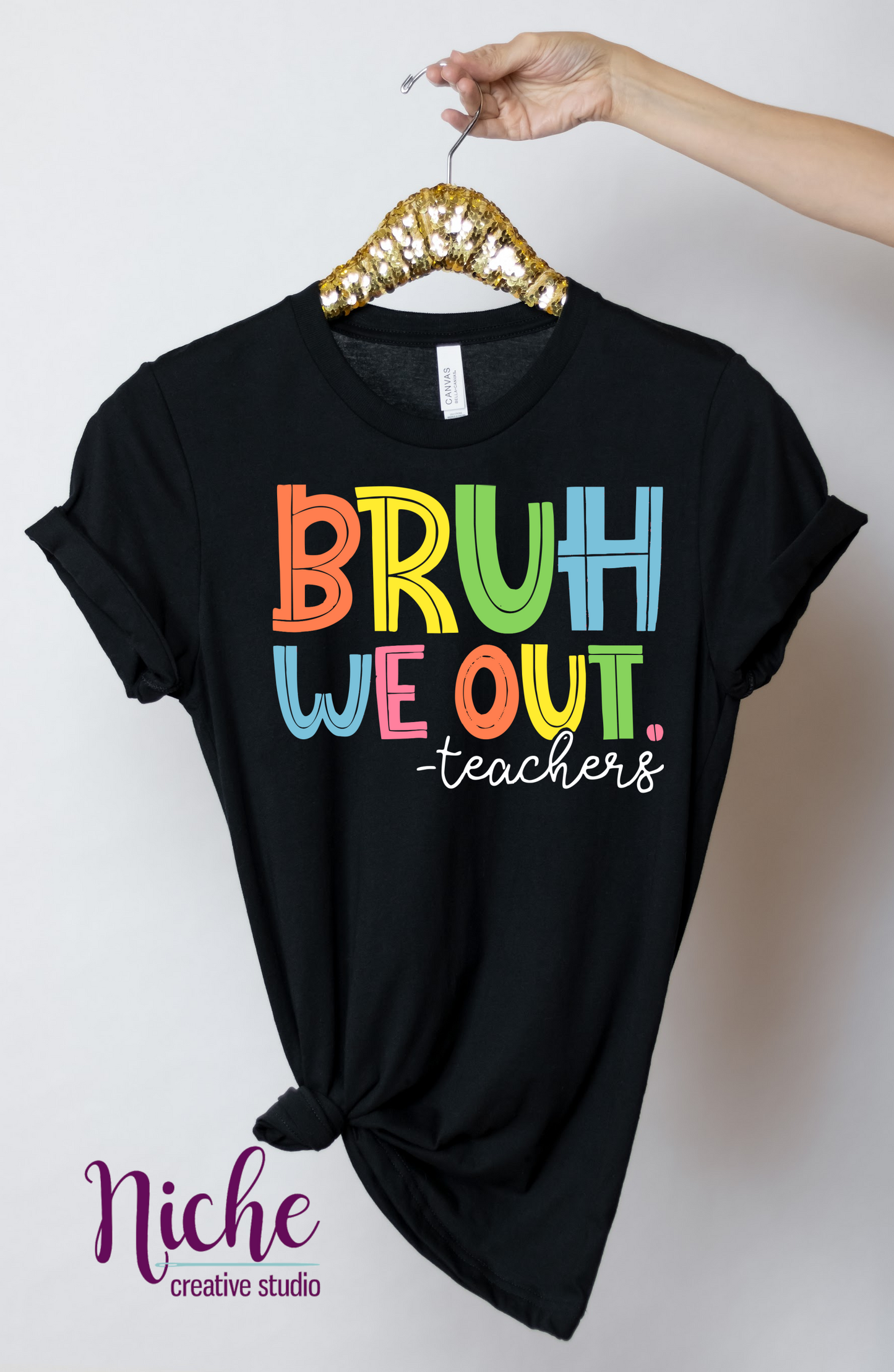 -TEA1793 Bruh We Out Teachers Decal
