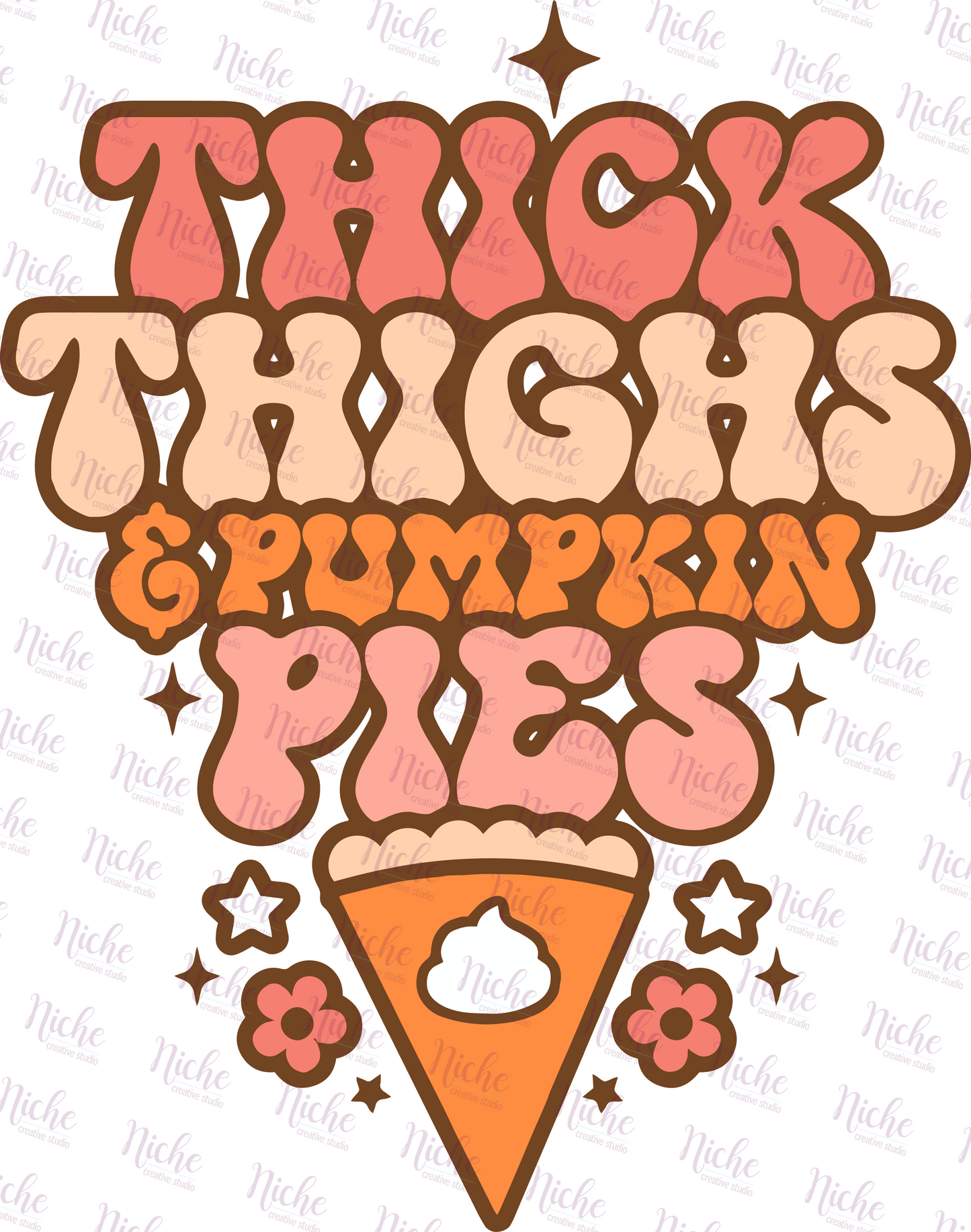 -THA1013 Thick Thighs Pumpkin Pies Decal