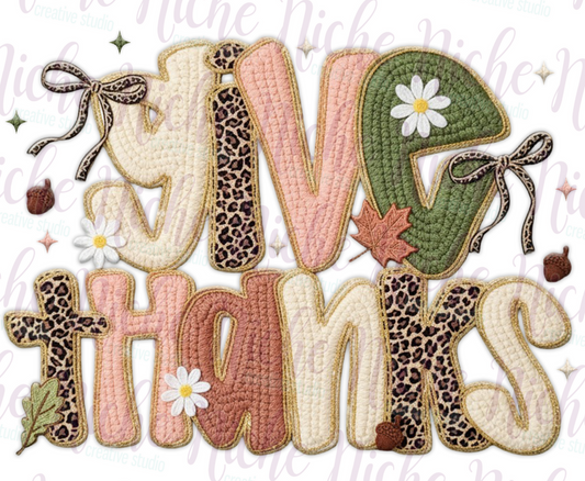 -THA8461 Give Thanks Decal