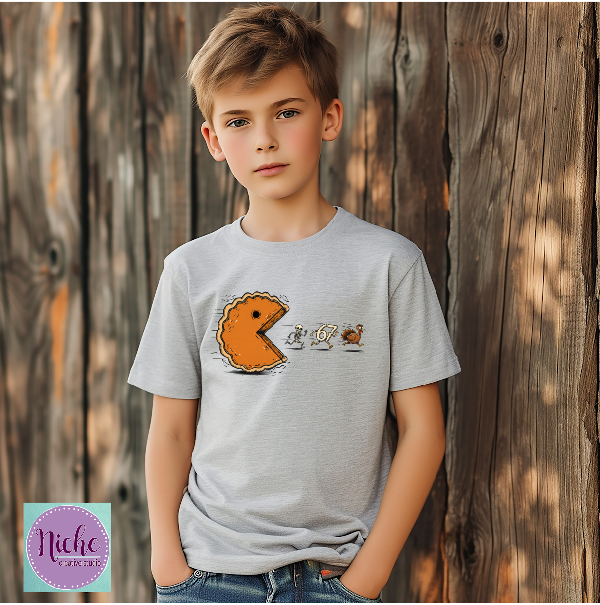 -THA8467 Pumpkin Pie Eating 67 Decal