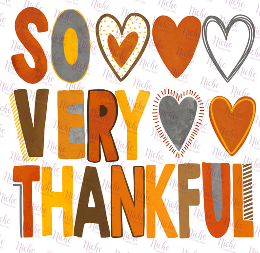 -THA846 So Very Thankful Decal