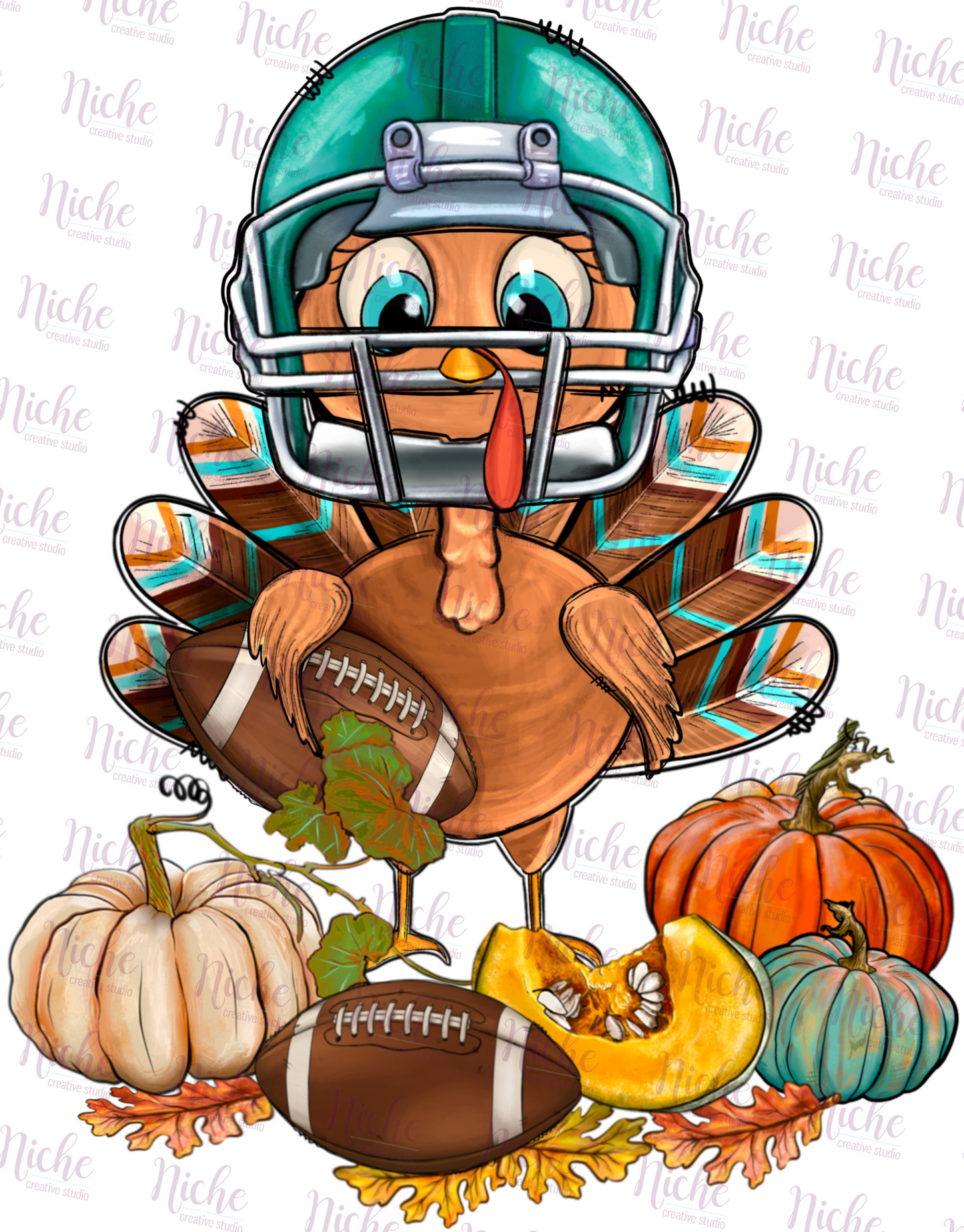 -THA959 Football Turkey Decal