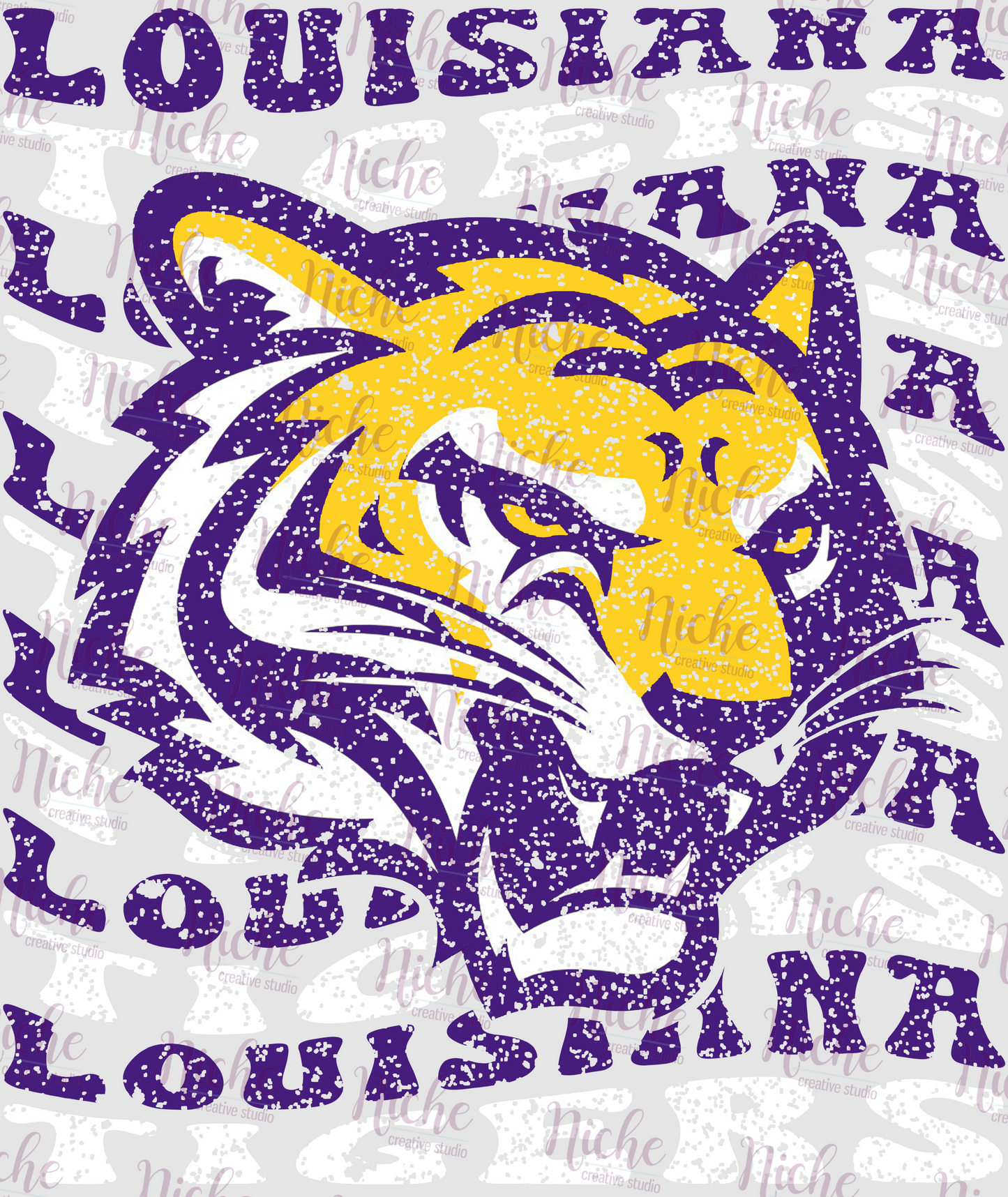 - TIG485 Louisiana Tigers Distress Decal