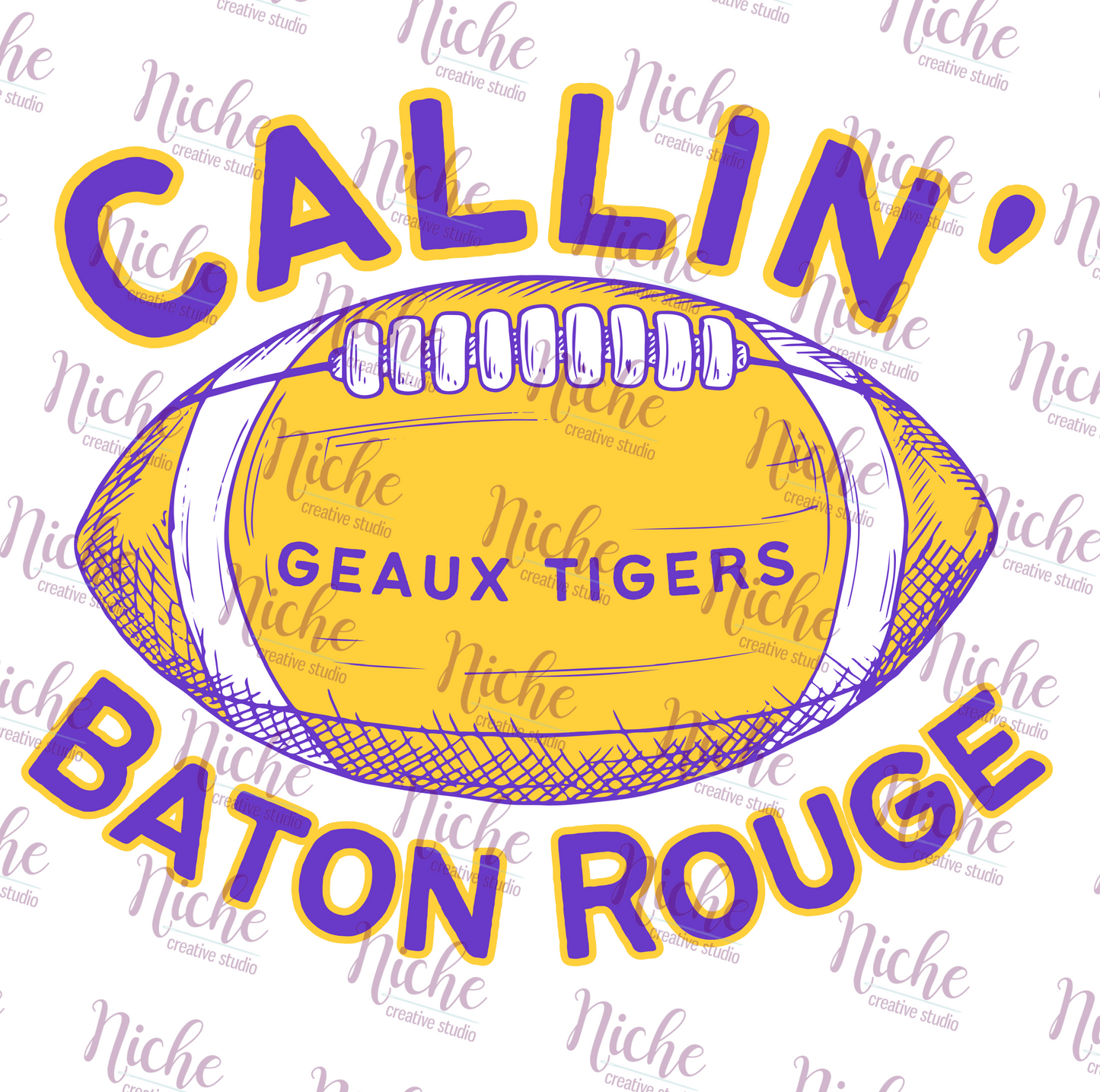 -TIG724 Calling Baton Rouge Decal