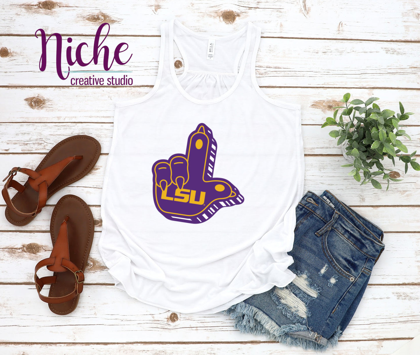 -TIG8256 LSUL-Paw Decal