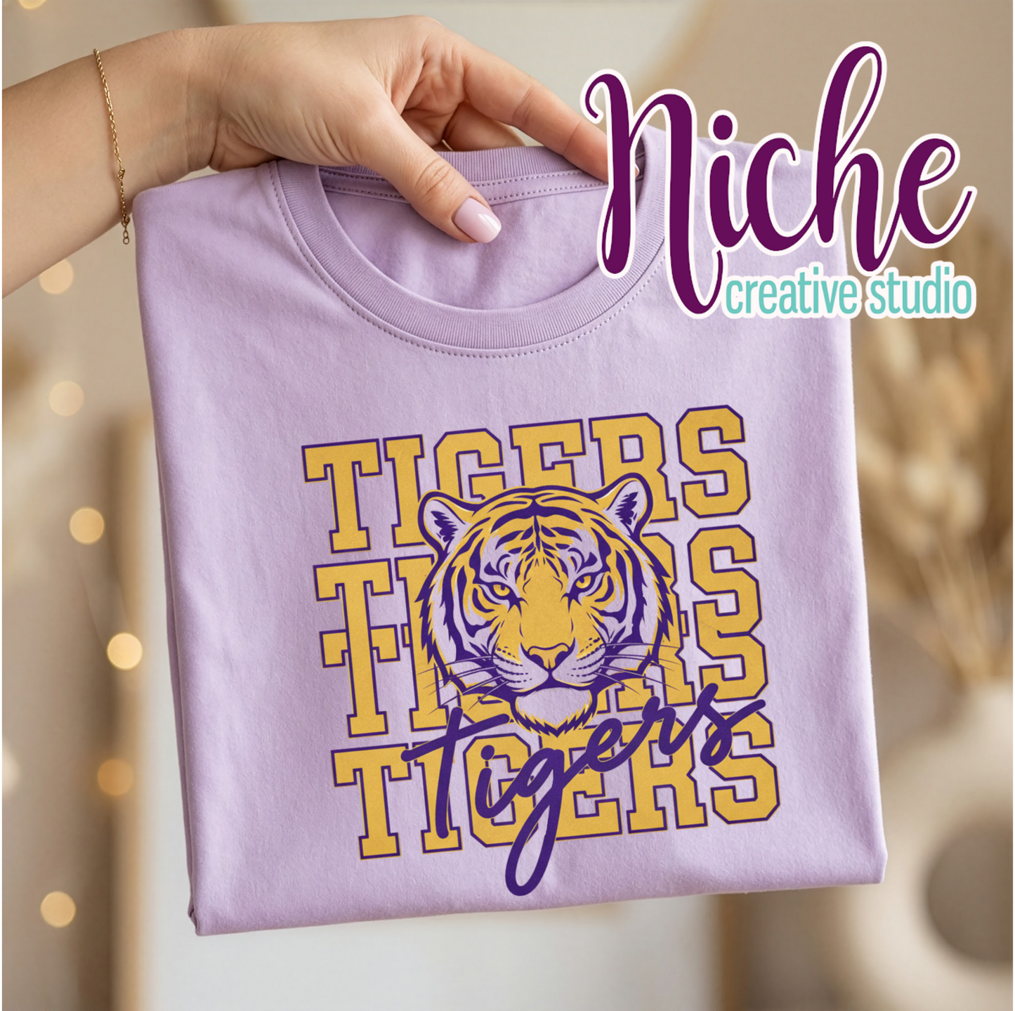-TIG8432 Repeat Tigers Decal