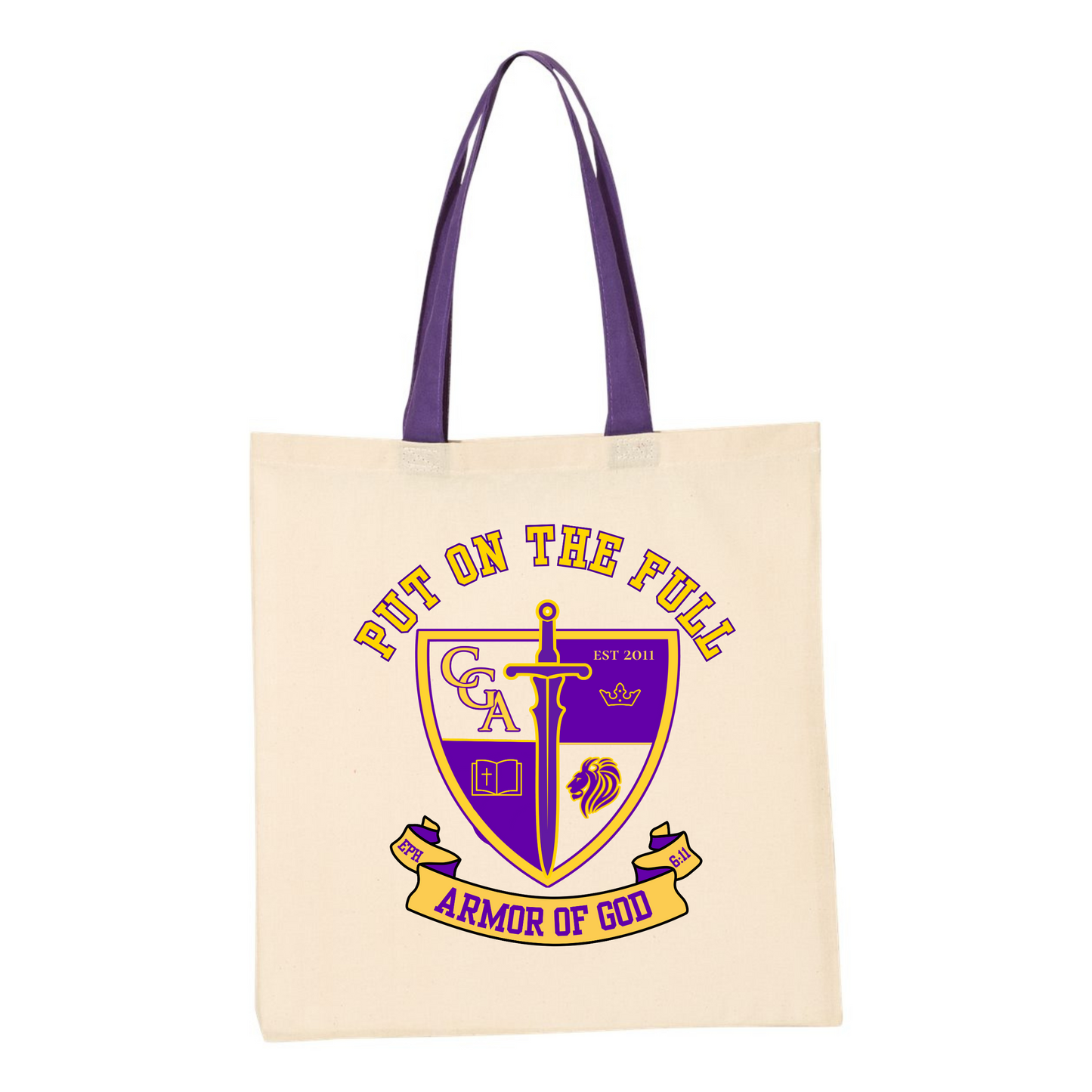 # Covenant Grace Academy - Tote with DTF design