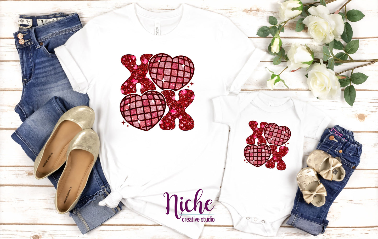 -VAL1431 XOXO Sequins Decal