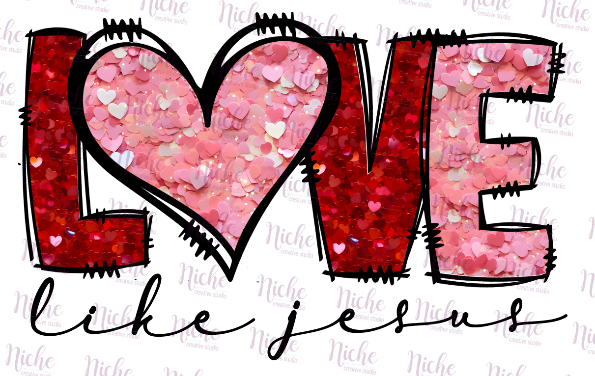 -VAL1435 Love Like Jesus Decal