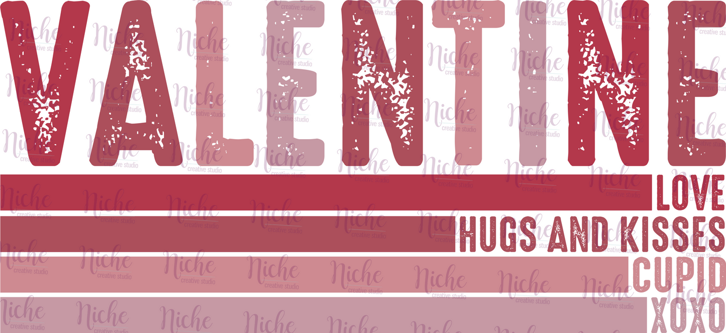 -VAL1437 Valentine Stacked Decal