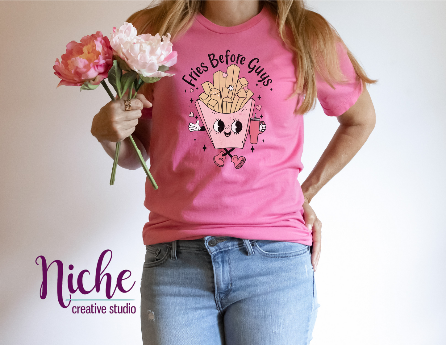 -VAL1441 Fries Before Guys Decal