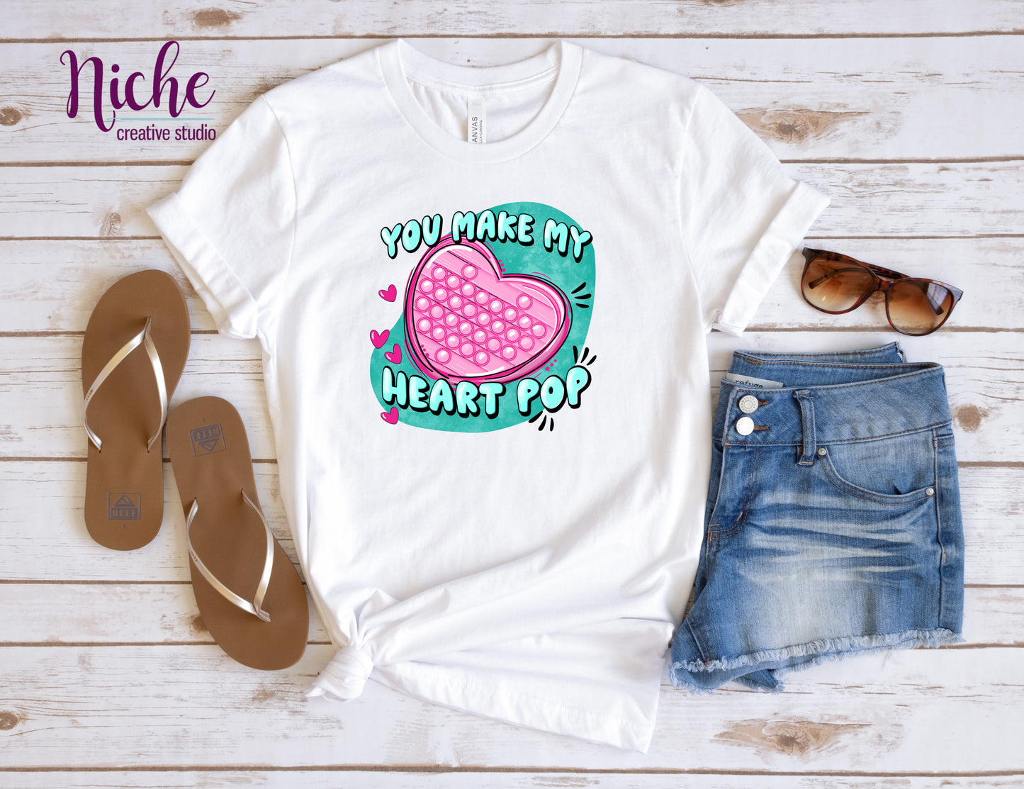 -VAL1498 You Make My Heart Pop Decal