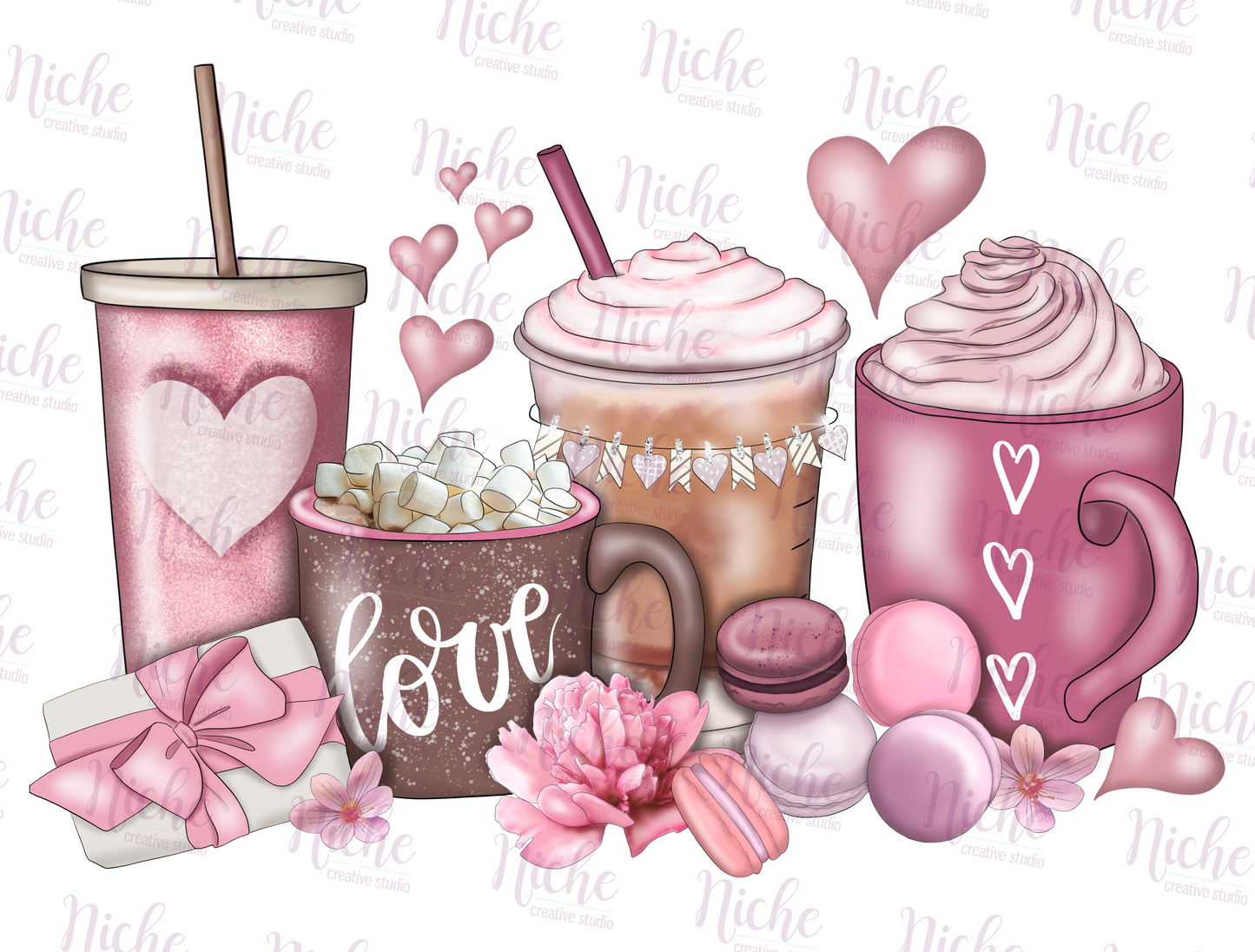 -VAL1604 Valentine Coffee Decal