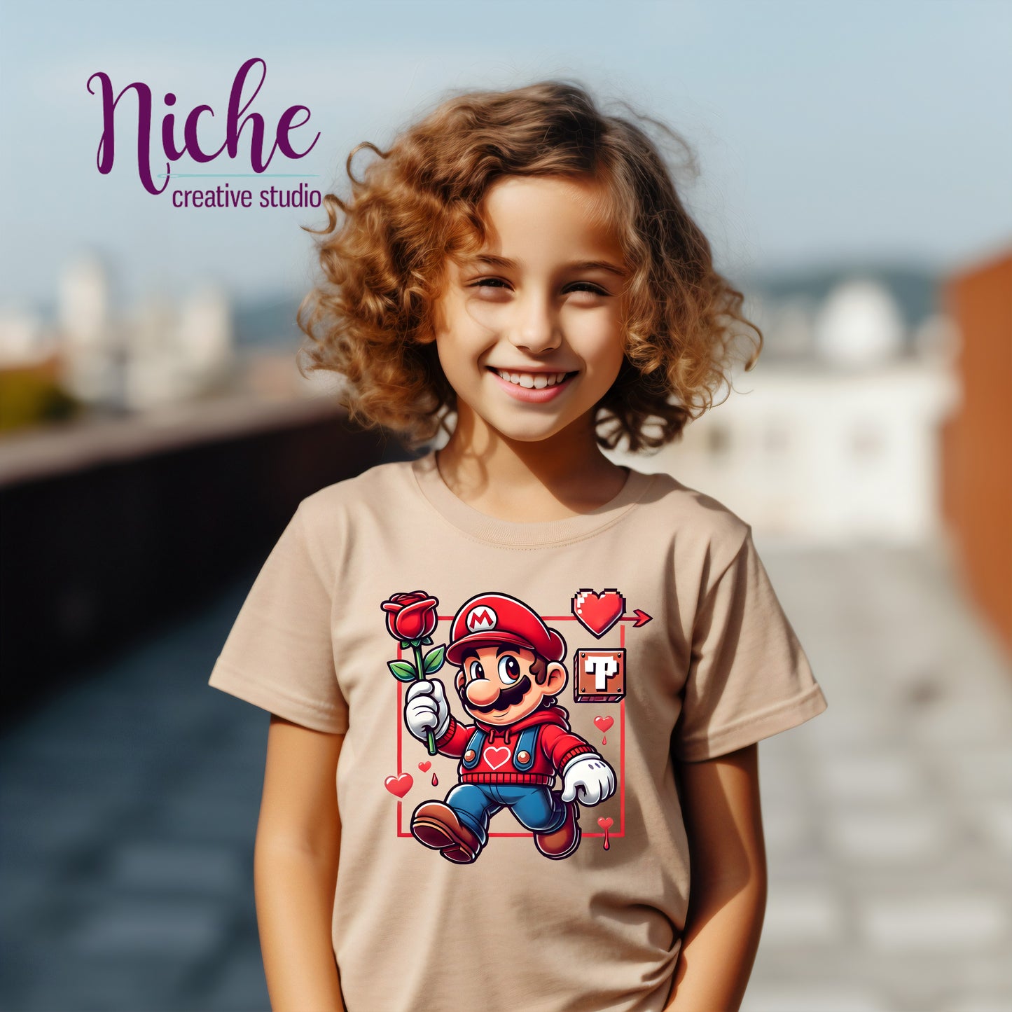 -VAL3031 Mario Valentine Decal