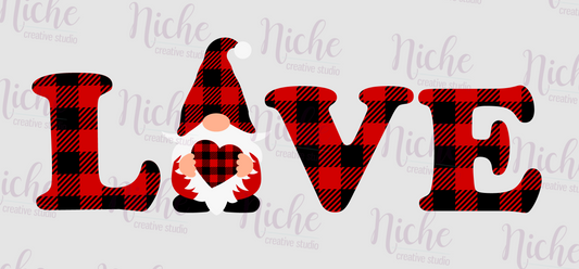 -VAL5675 Valentine Gnome Love Decal
