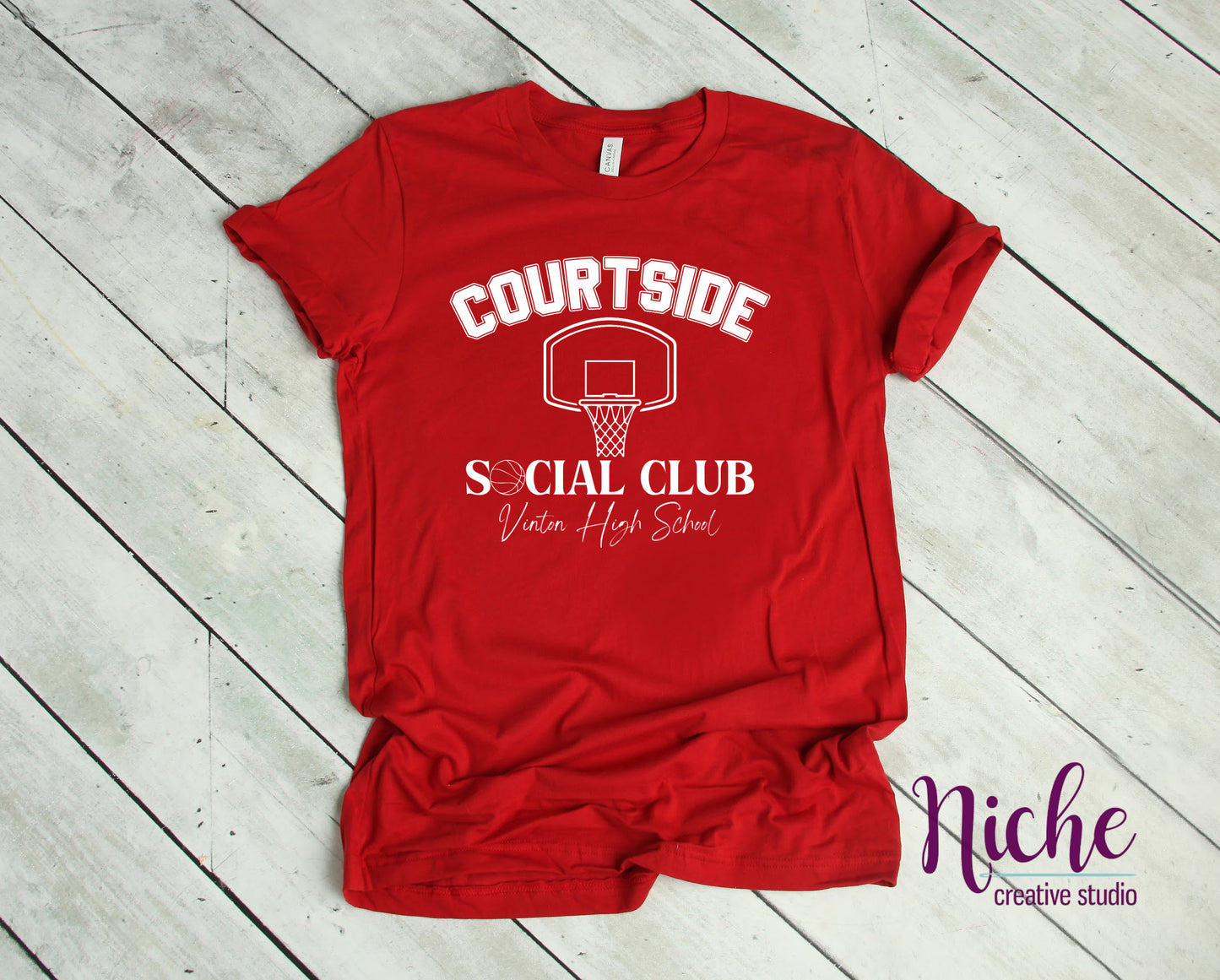 -VIN3146 Courtside Social Club Vinton Decal