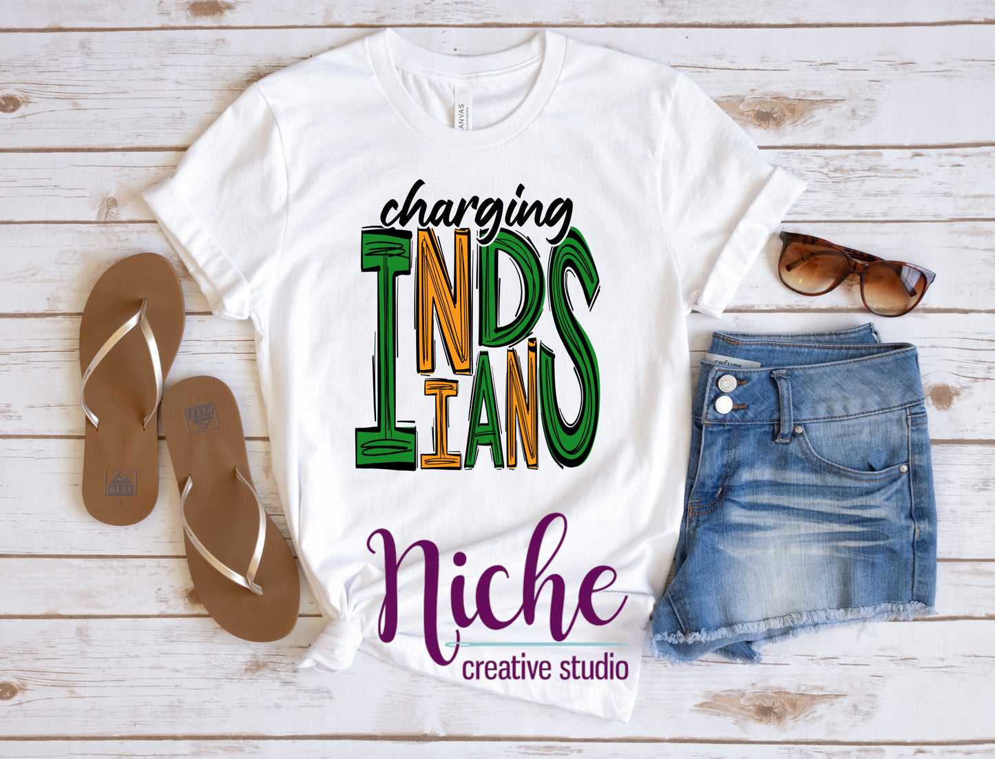 -WAS5100 Charging Indians- Doodle Decal