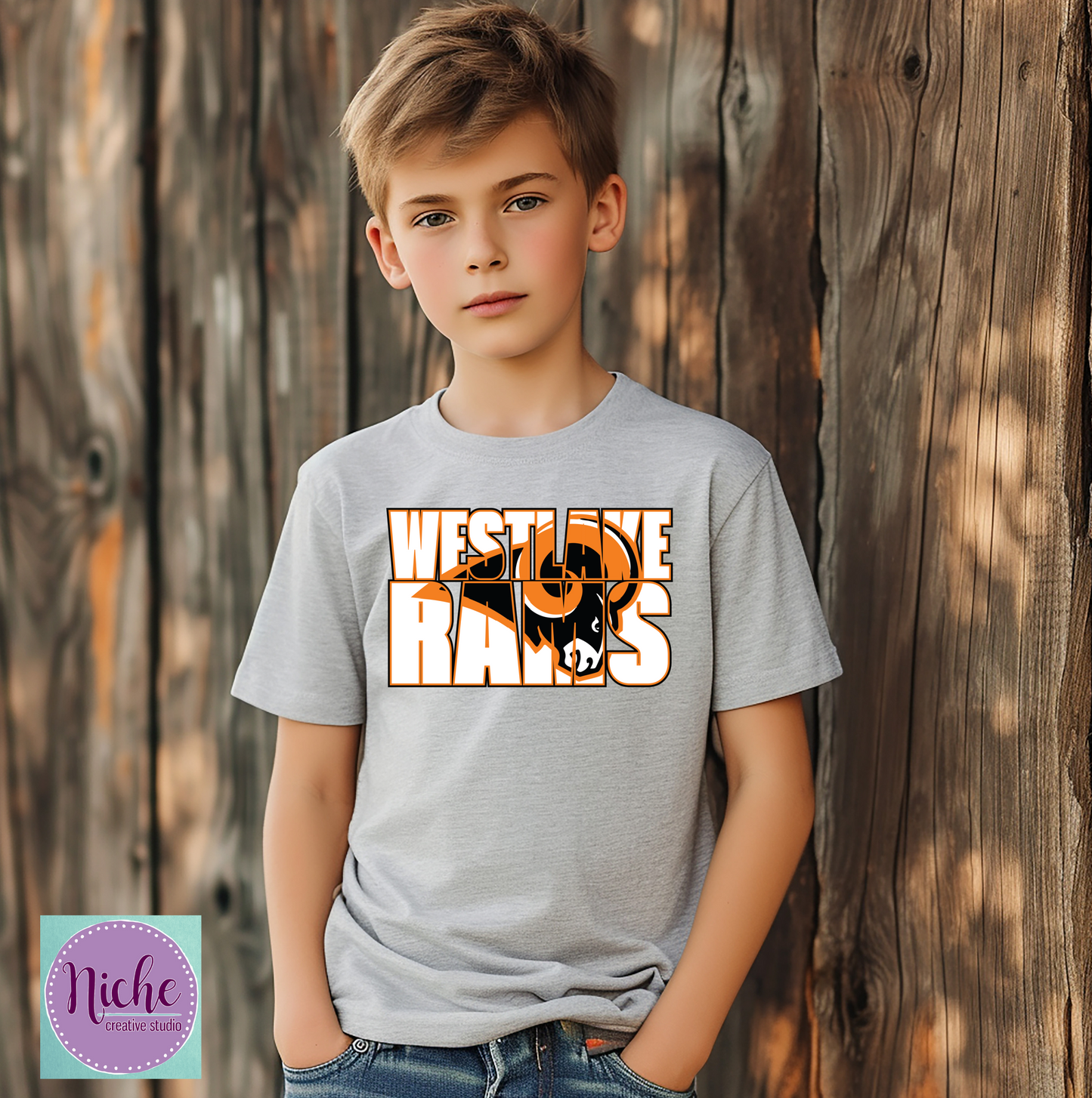 -WES1915 Westlake Rams Knock Out Decal