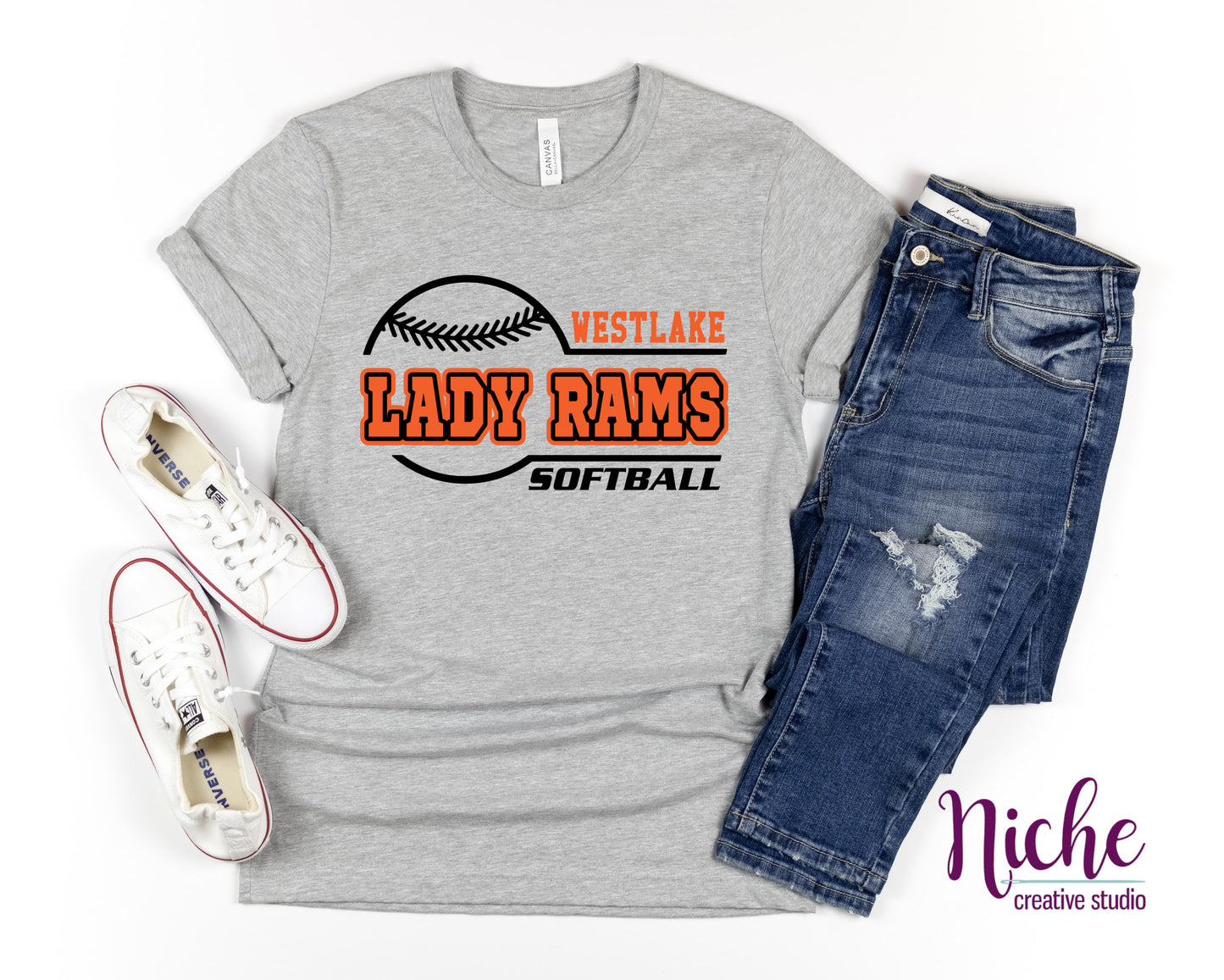 -WES1991 Lady Rams Softball Decal