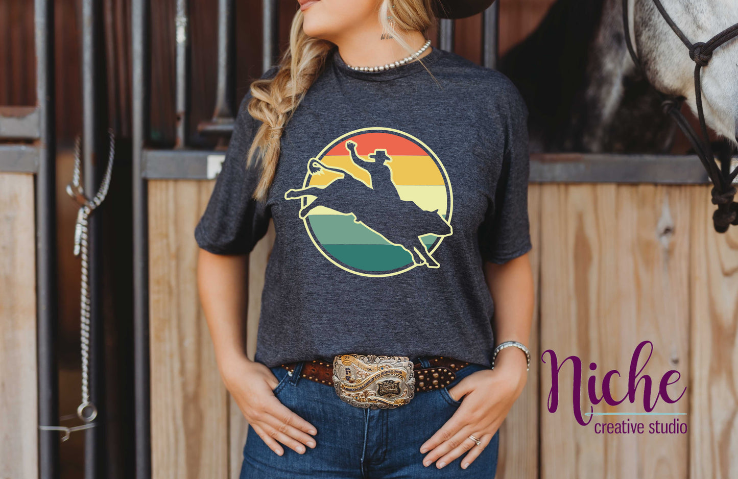 -WES8007 Bull Rider Decal