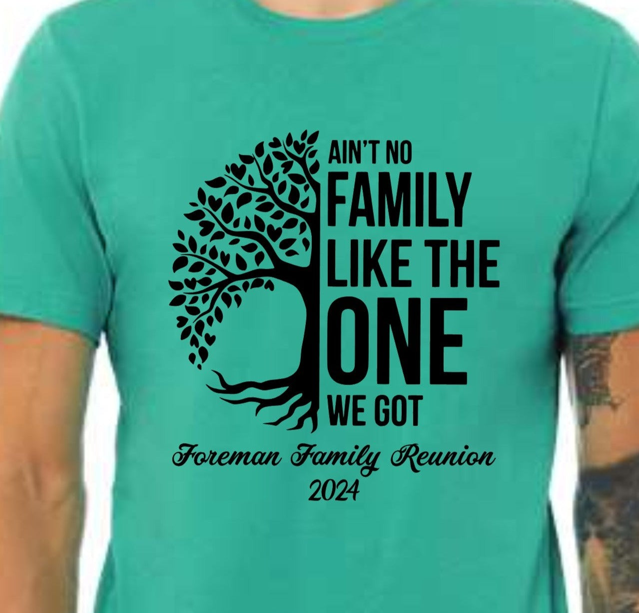 # Custom Product - Foreman Family Reunion Shirt