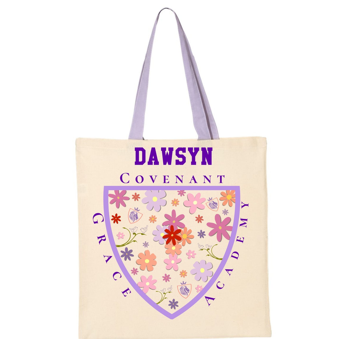 # Covenant Grace Academy - Tote with DTF design