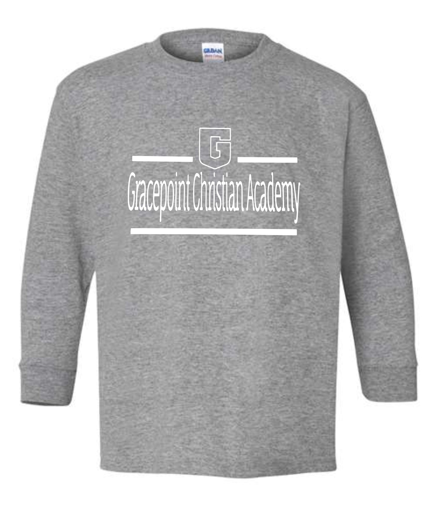 # Gracepoint Christian Academy Gildan Long Sleeve T-Shirts - GRAY