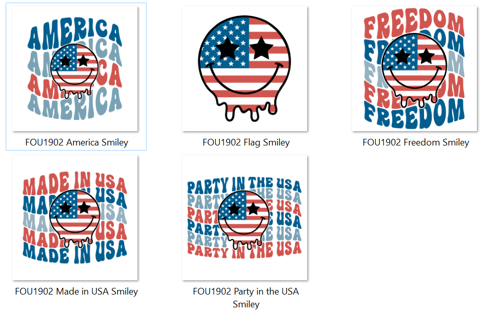 -FOU1902 Smiley Decals