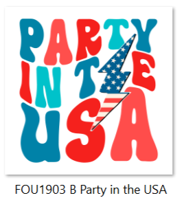 -FOU1903 Party in the USA Decals