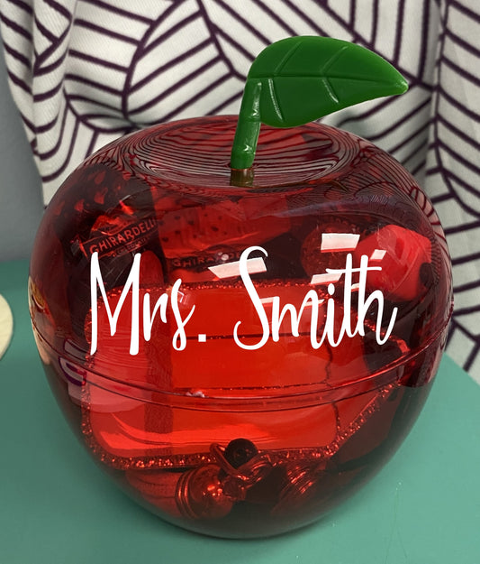 Teacher Gift - Apple with Custom Name