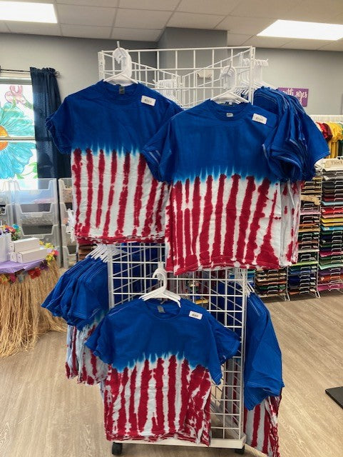 American Flag Tie-Dye Shirts - Adult
