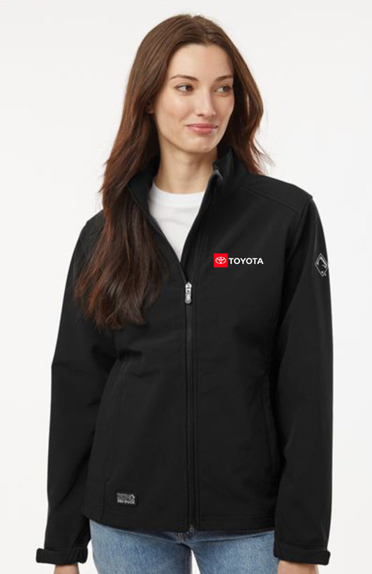 Women's Softshell Jacket Black w/Toyota logo