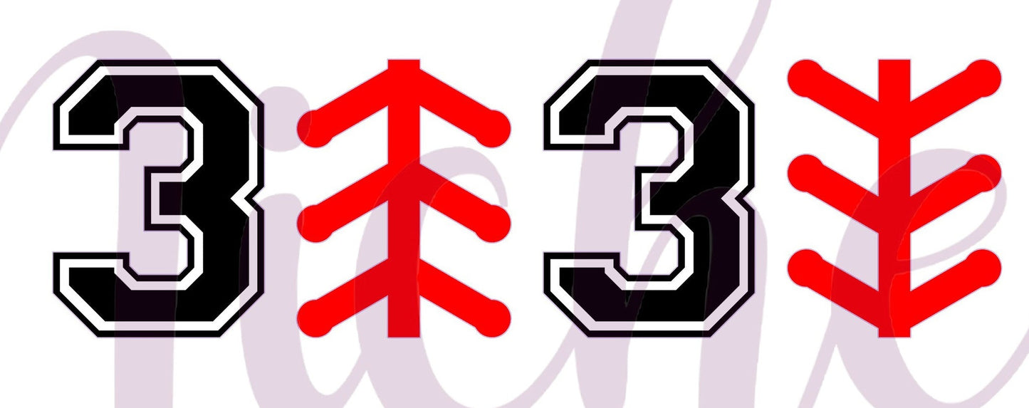 * 3 up 3 down Decal