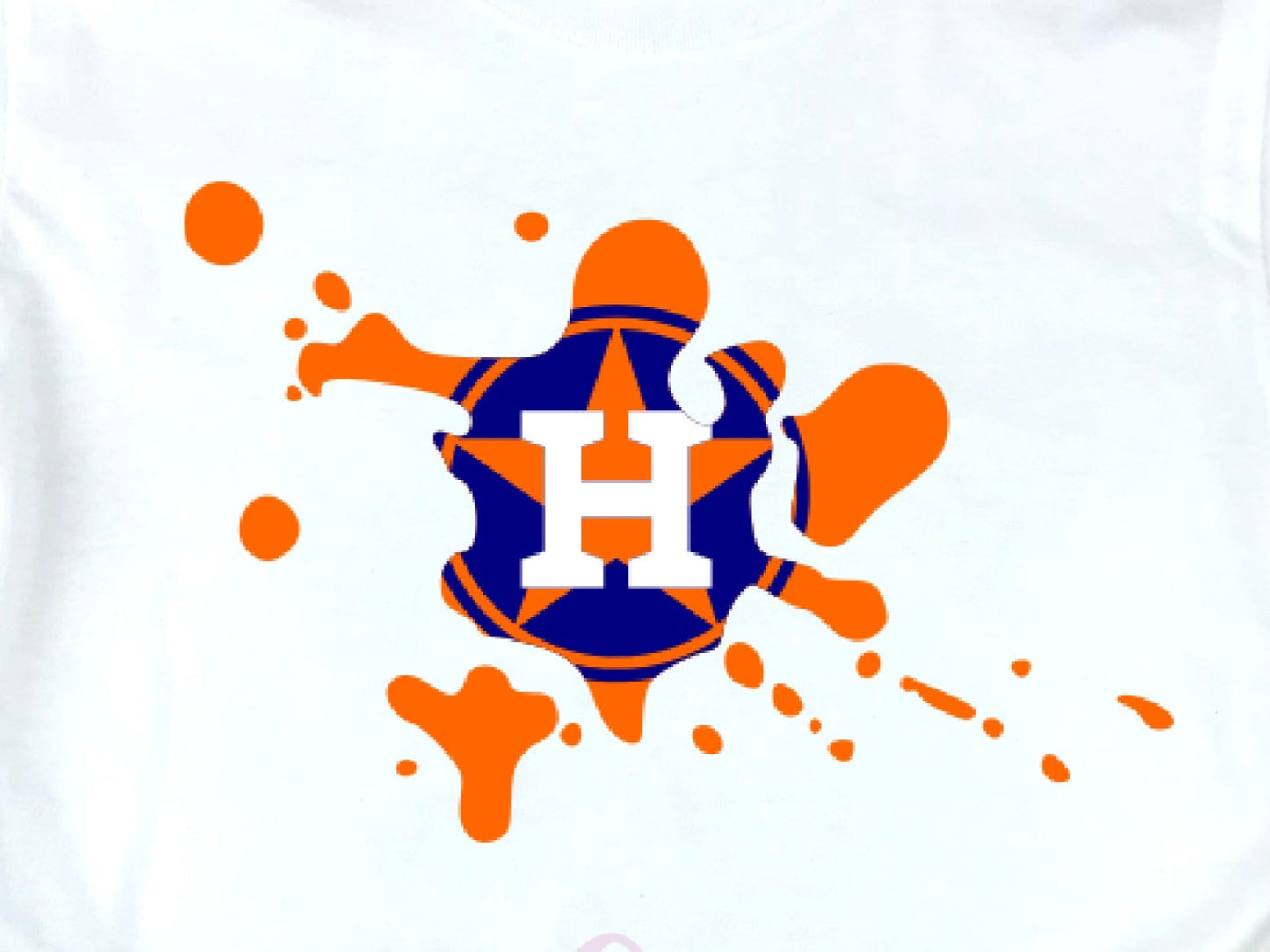 * Astros Paint Splatter Decal
