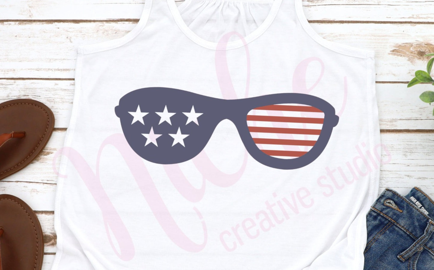 * Glasses Flag Decal