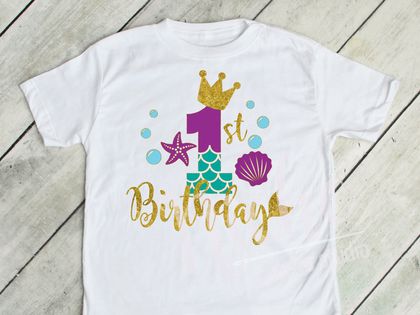 * Mermaid Birthday Number Decals
