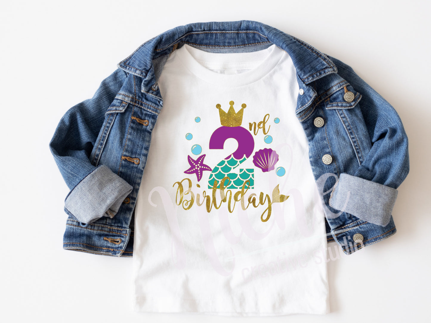 * Mermaid Birthday Number Decals