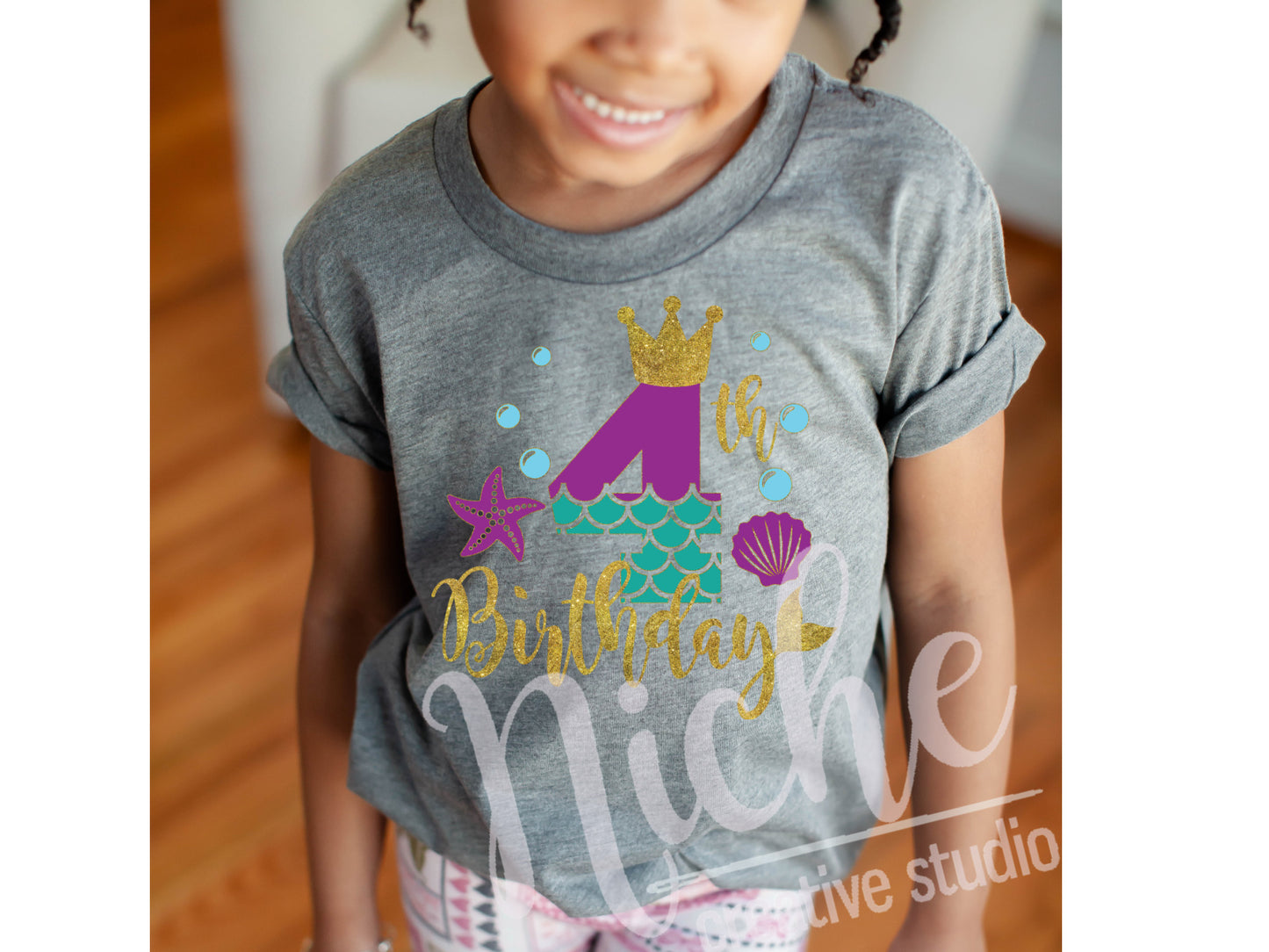 * Mermaid Birthday Number Decals