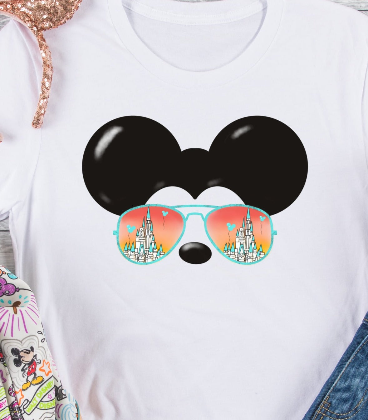 * Boy Mouse Castle Sunglasses Decal