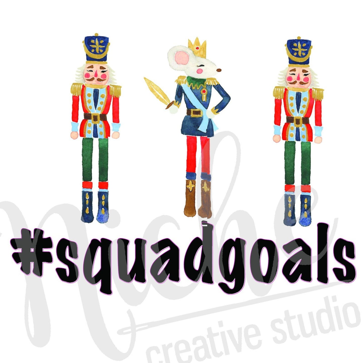 * Nutcracker Squad Goals Boy Trio Decal