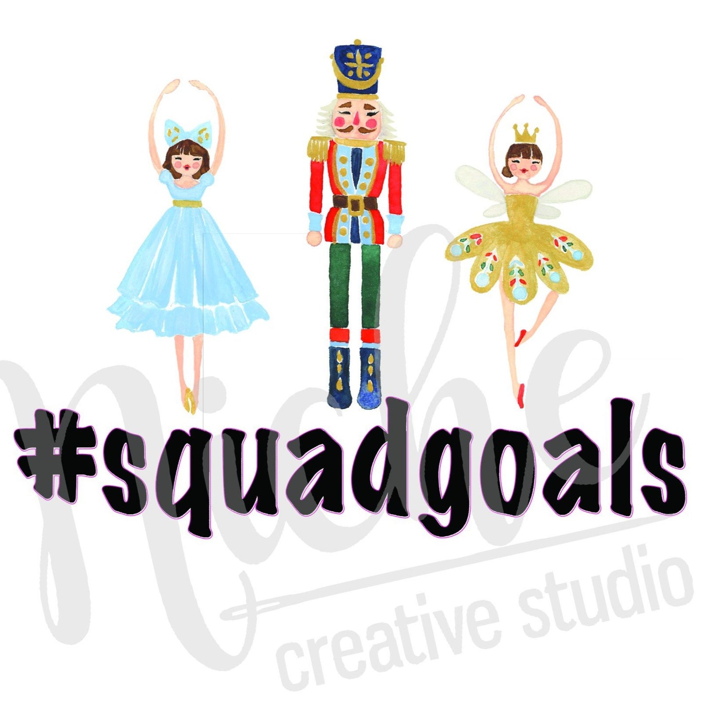 * Nutcracker Squad Goals Trio Decal