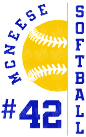 *Softball Vertical Decal
