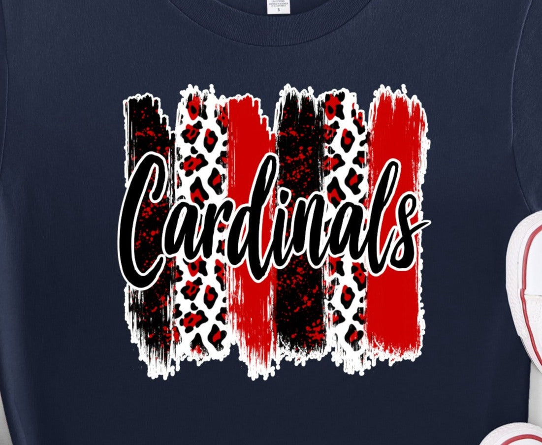 * Cardinals Brushstroke Decal