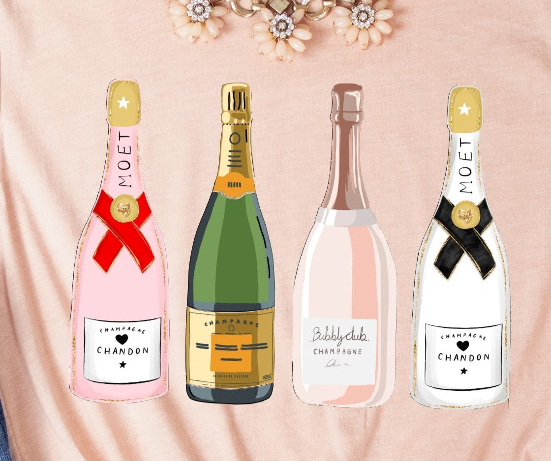 * Champage Bottles Decal