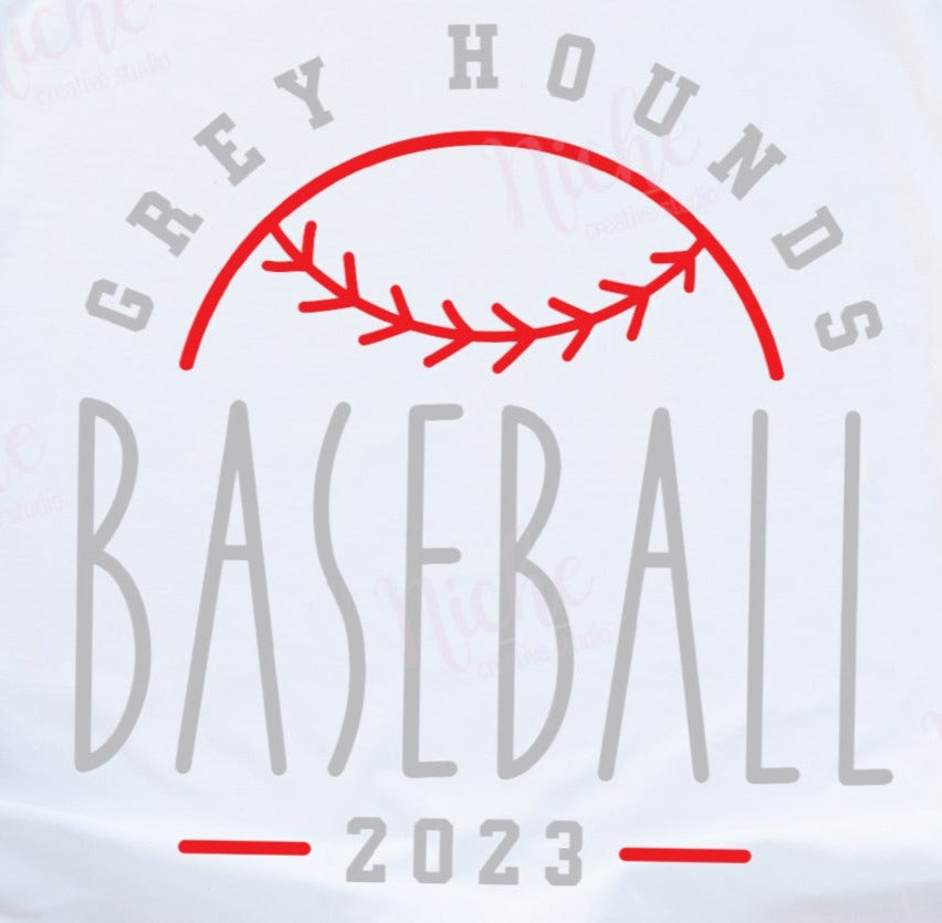 *2023 Baseball GreyHound Decal