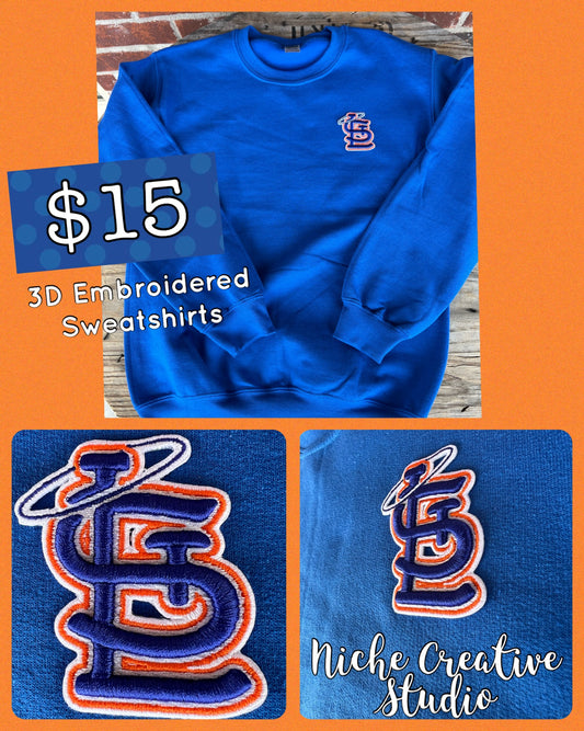 St. Louis 3D Embroidered Pocket Sweatshirt