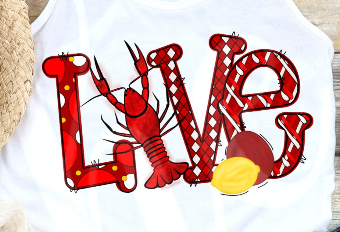 *Love Crawfish Decal