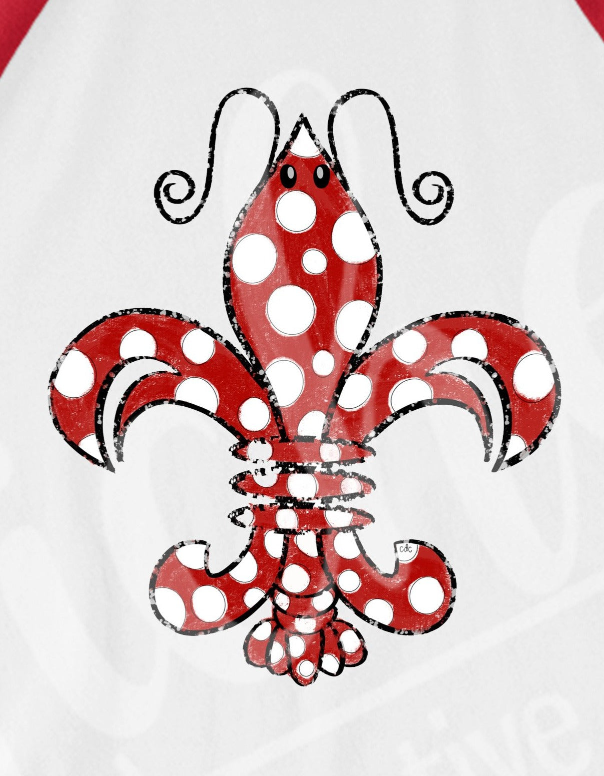 * Polka Dot Crawfish Decal