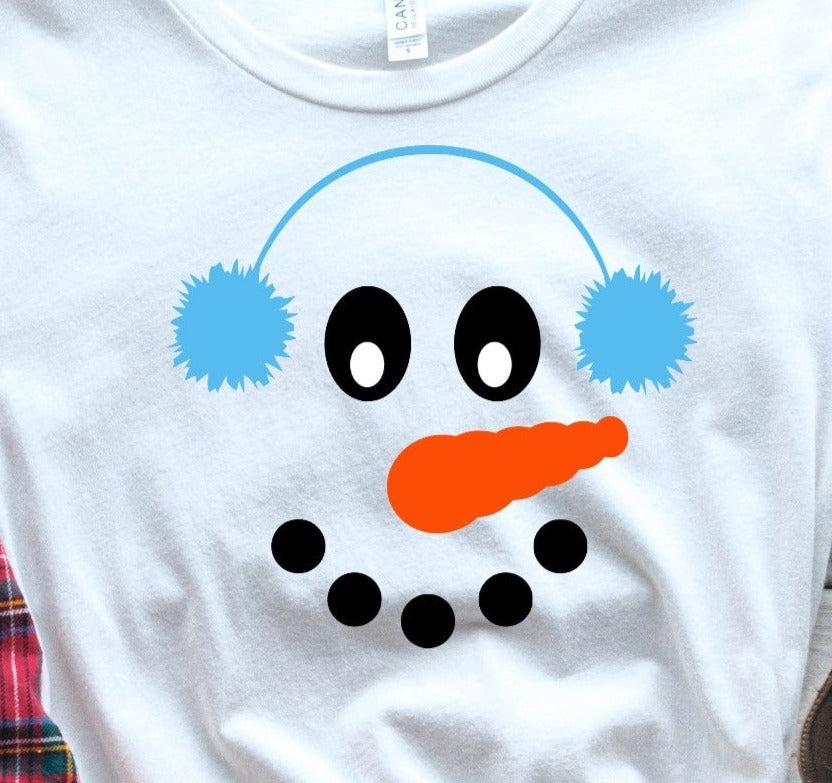 * Snowman with snowflakes and santa Decal